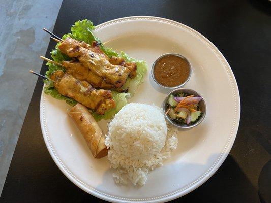 4. Chicken Satay lunch special