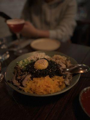 Mushroom bibimbap