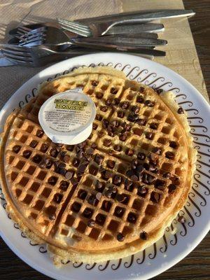 Chocolate chip waffle