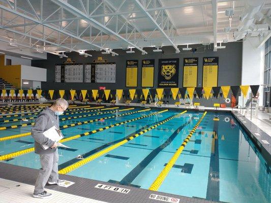 The new Upper Arlington High School Natatorium