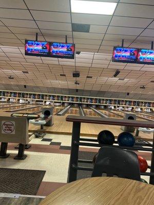 The bowling alley