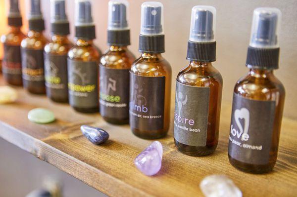 Seven Studios offers many aromatherapy and wellness related items - sprays, candles and more. Check them out: http://7-studios.com/shop/