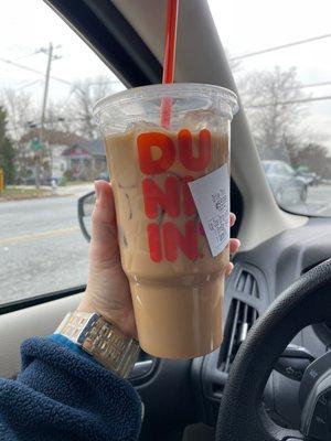 Iced Brown Sugar Oat Latte No undissolved sugar and it tasted absolutely amazing!