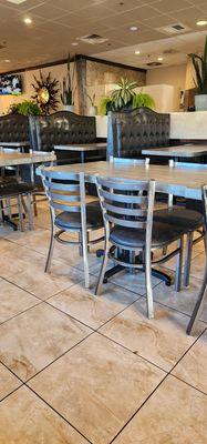 Clean dining room spacious seating