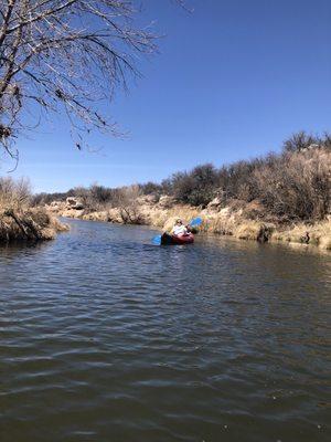 Kayaking on the Verde River