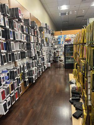 Inside our store full of cases