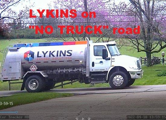 LYKINS ON NO TRUCK ROAD