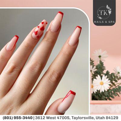 Step into a world of creativity and pampering at TK Nails and Spa! 
 Create a unique nail look that reflects your style and personali