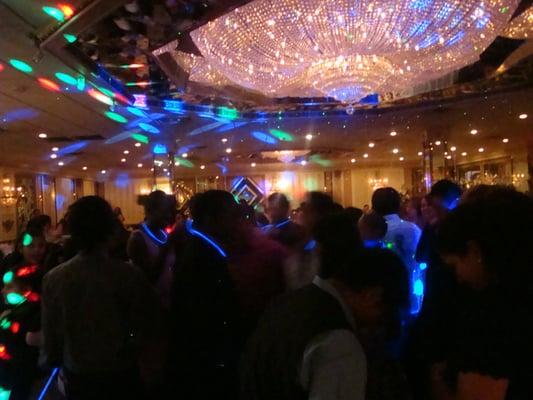 Wedding reception in New York. Lights and party favors provided in addition to your MC and DJ.