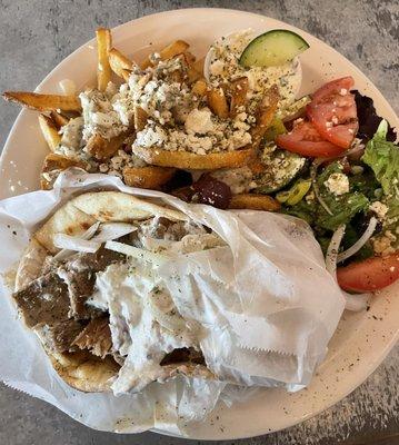 Fat Gyro Combo with Feta Fries