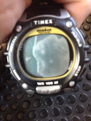 Flooded watch, ruined