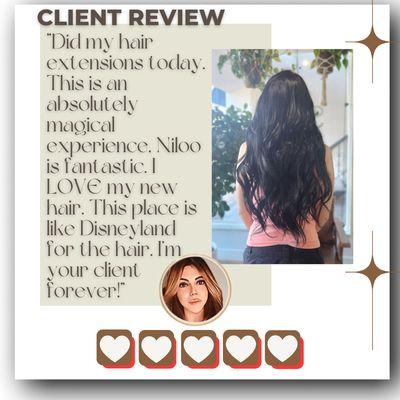 Thank you for trusting me with your hair!