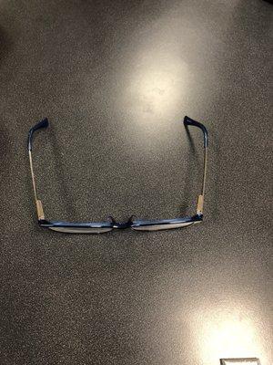 My daughter's glasses where they are too wide even after multiple attempts of adjusting them.