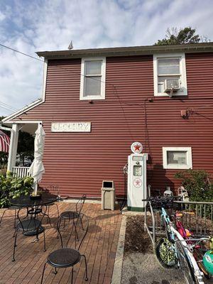 Exterior and bike parking