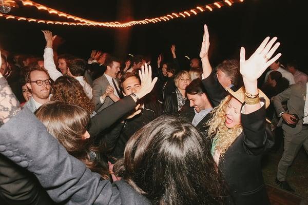 Packed dance floor all night at Nick and Allie's wedding!