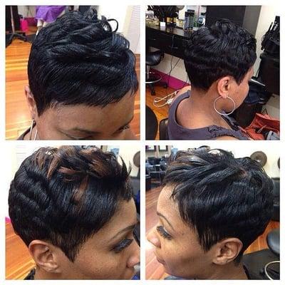 Hair by the queen of the Chop Shop 
Tanesha Cartwright aka T30