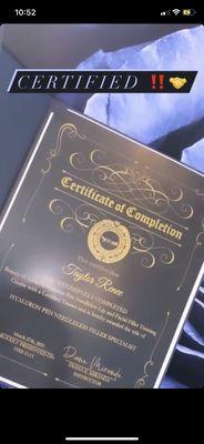 Certificate!