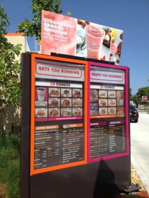 Drive Thru menus