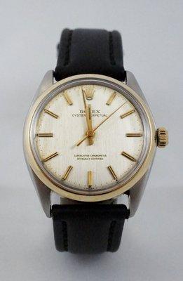 Vintage watch selection, including vintage Rolex.