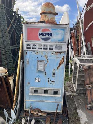 Vintage Pepsi vending machine.