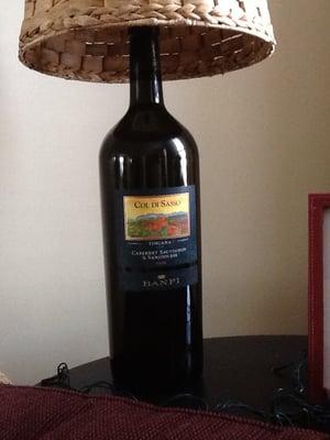 Yes, I made a lamp out of it after I drank it.