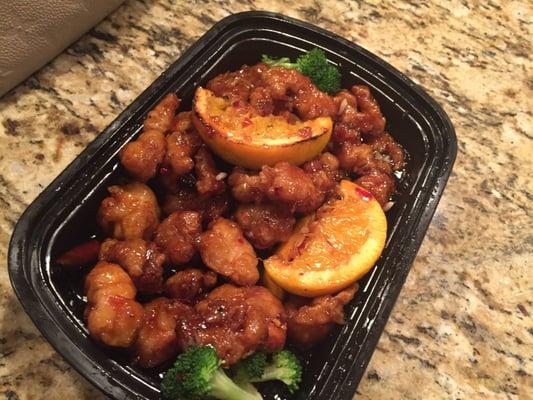 The orange chicken.... No one touched. It was horrible.