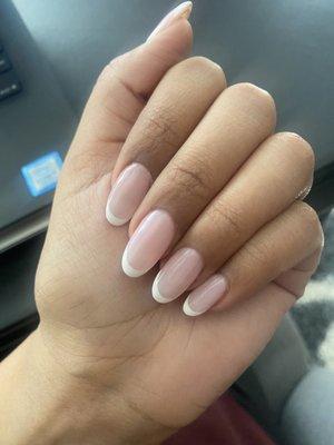 Nails with french tip