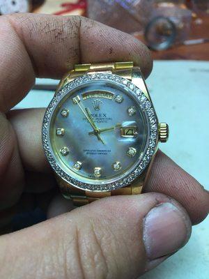 Rolex President, 18kt. * We repair Rolex watches