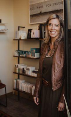 Colleen, our Beauty Curator, is here to help educate and schedule you for any of our services to start your journey towards beautiful skin.