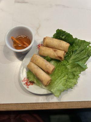 Only appetizer on their menu: Fried eggrolls