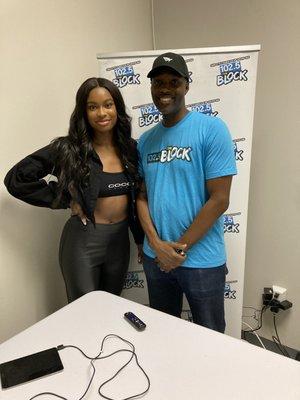 Coco Jones stopped by curing a private event and podcast interview.