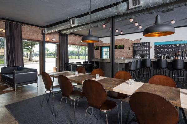 Camerata - A modern industrial wine bar in Montrose - Houston, TX