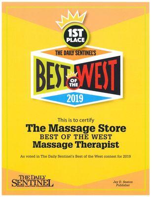 We have placed in the top 2 of Grand Junction's Best of the West for the last 2 years!