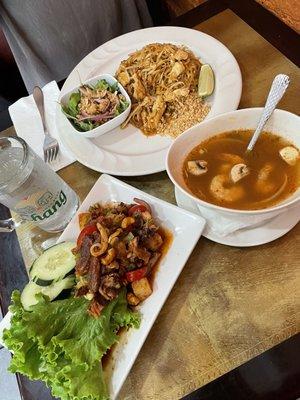 A19. Duck Salad A13. Tom Yum Shrimp Soup E13. Pad Thai