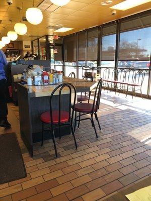 Super clean dining area