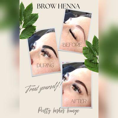 Henna Brows
Temporary henna tinting