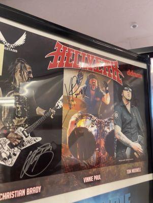 Vinnie Paul signed poster & more