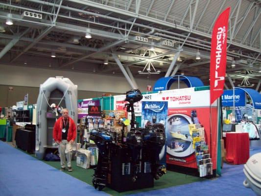 Our booth at the annual New England Boat Show