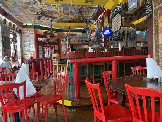 Bar and dining area