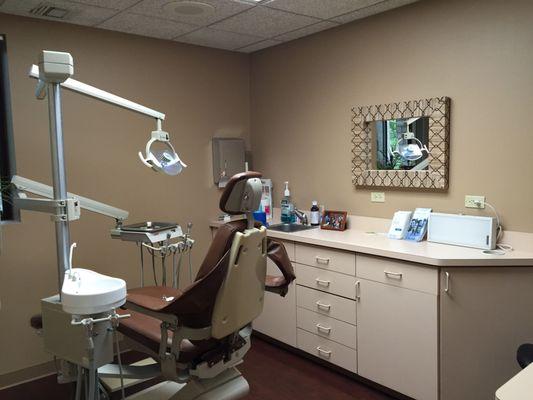 Dental chair at The Center for Cosmetic Dentistry