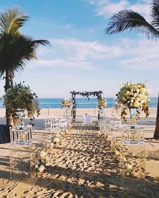 Wedding set-up at the Hyatt Ziva Los Cabos