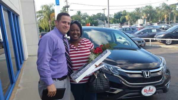 Bought a new SUV with Alex Tuller and Anthony Hall at Royal Honda in Metairie, LA. One week in and still loving my new ride!