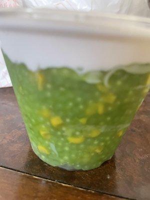 Pandan/corn tapioca