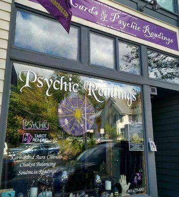 The storefront in Woodstock, New York at 40 Mill Hill Rd. www.PsychicReadingsinWoodstockNY.com