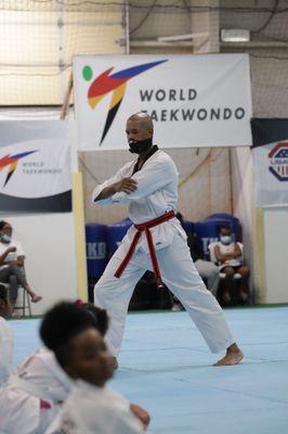 Ellis Ford performs form at 141st Belt Test