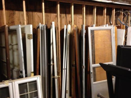 Salvaged Doors and windows in stock