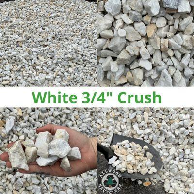 White 3/4" Crush