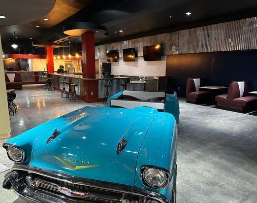 Laguna painted that classic car in Great America's new restaurant. We're psyched to see that it'll get some miles on it.