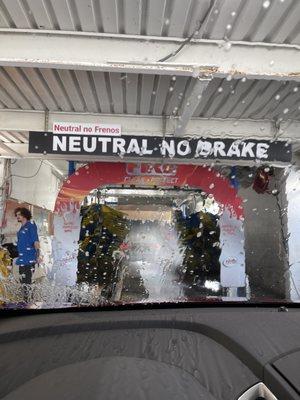 Entrance to the car wash