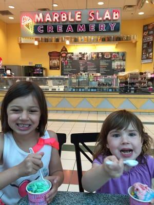 Little bit of marble slab before lunch.